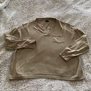 Urban Outfitters fleece henley